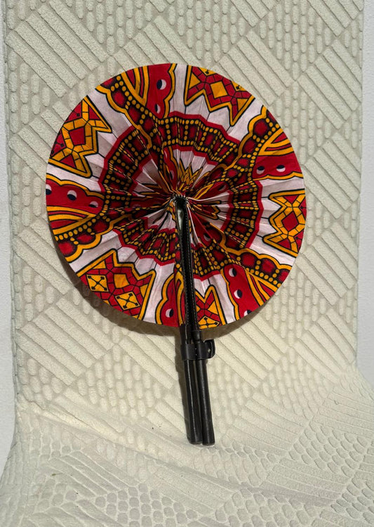 Éventail Wax Africain La Réunion Motifs Colorés – PANGI UMANG