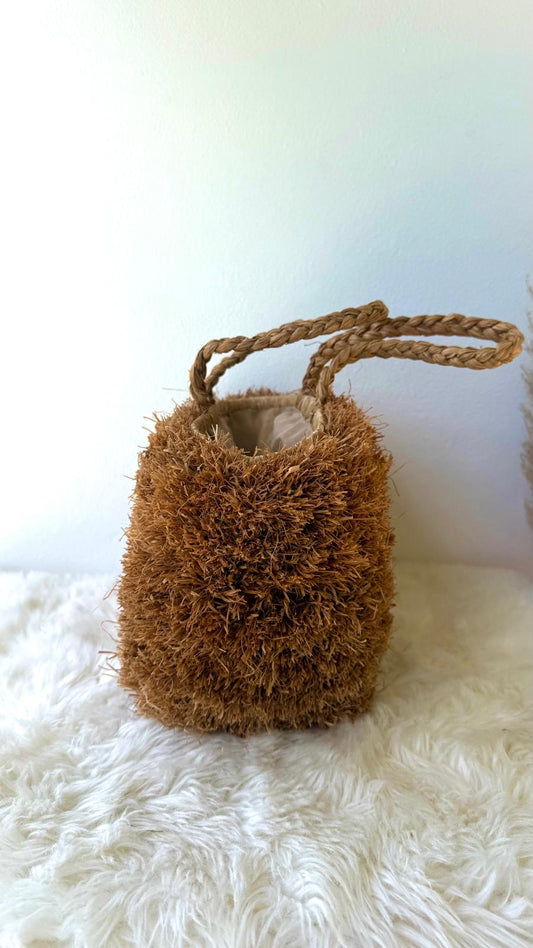 Panier Artisanal en Fibres Naturelles L